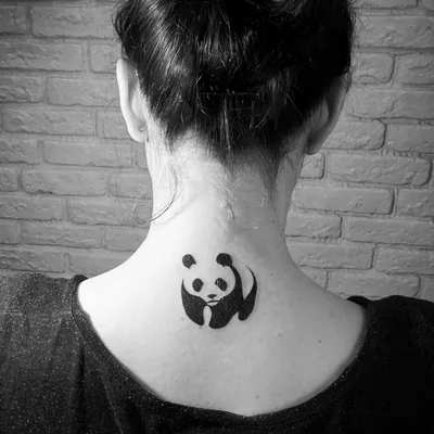 Geometric panda tattoo on Craiyon