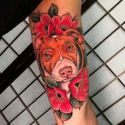 Pitbull Hand Tattoo by steviemonie on DeviantArt