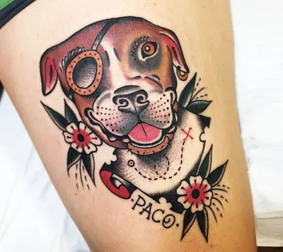 Rednose Pitbull Tattoo by loop1974 on DeviantArt