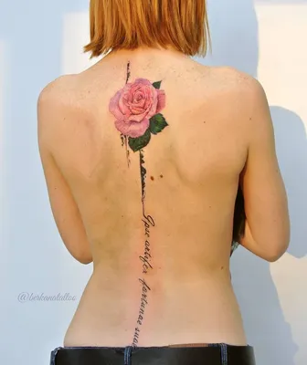 Тату, татуировка, тату роза, тату на спине, тату для девушек, tattoo tattoo  rose, rose___________________________ Работаю в с… | Тату на спине,  Татуировки, Акварель