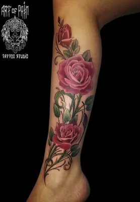 Татуировки для девушек - розы - tattopic.ru