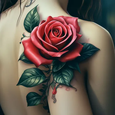 Водостойкая Временная тату-наклейка, розовая роза, цветок, сердце, линия,  искусственные татуировки флэш-тату, руки, шеи, боди-арт для женщин и мужчин  | AliExpress