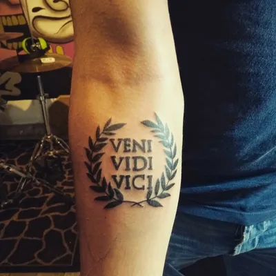 Veni vidi vici tattoo #barayogans #tattoo #tattoobandung #fyp #bandung... |  TikTok