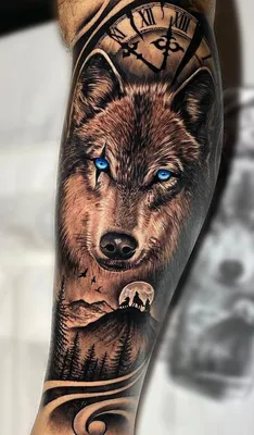 Татуировки волка для мужчин: символ силы и свободы - tattopic.ru