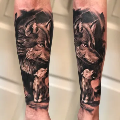Тату волка на плече: значение и значение символа - tattopic.ru
