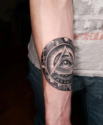 Тату всевидящее око tattoo eye of providence | Triangle tattoo, Tattoos