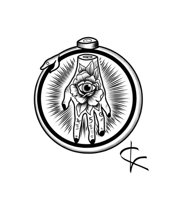эзотерическая татуировка всевидящего ока внутри змеиного круга уробороса  изолированного на белом PNG , символ, Хвост, бесконечность PNG картинки и  пнг рисунок для бесплатной загрузки