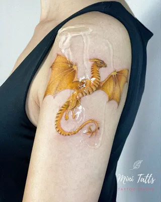 Golden dragon tattoo @an3ron | Golden dragon tattoo, Dragon tattoo, Tattoos