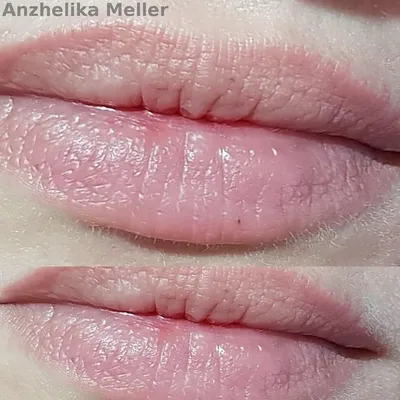 Перманентный макияж губ нюдовые оттенки - 35 фото