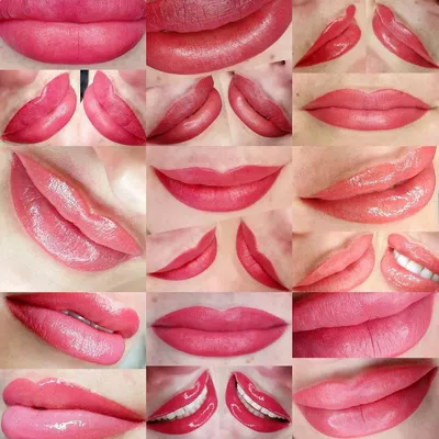 Перманентный макияж губ нюдовые оттенки - 45 фото