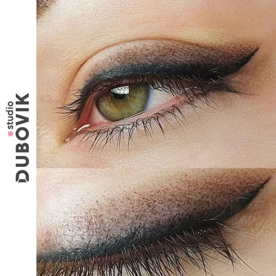 Татуаж век с растушевкой Краснодар. Permanent eyelid makeup with shading.  PMU school Anya DUBOVUK | Макияж глаз, Макияж, Постоянный макияж