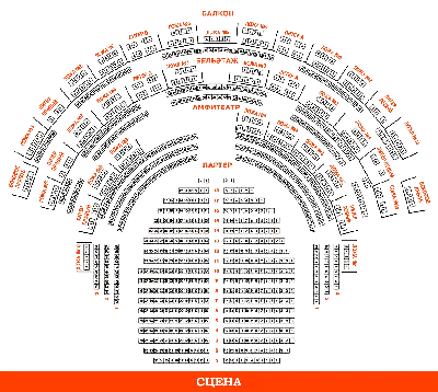 Театр им. Моссовета. Схемы залов