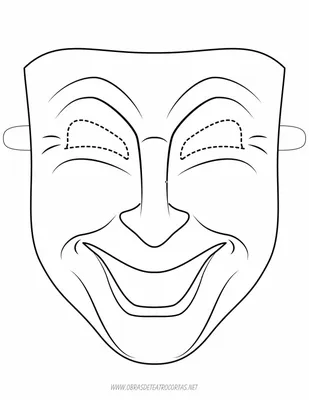 Как нарисовать театральные маски - YouTube