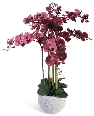 Ветка декоративная \"Орхидея\" 106 см (SF-1557) темно-фиолетовый В  Интернет-Магазине По Оптовым Ценам