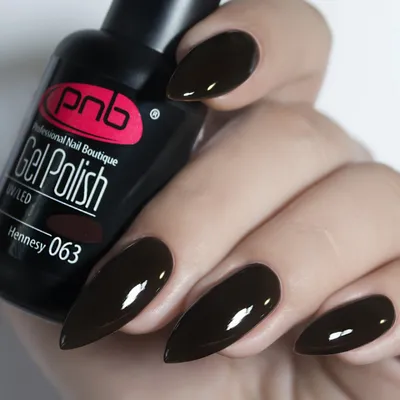Гель-лак PNB коричневый темный эмаль, 8 мл Hennesy 063 купить в Харькове,  Украине | Idea-Nails