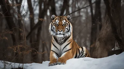 Зимний мир в объятиях тигра