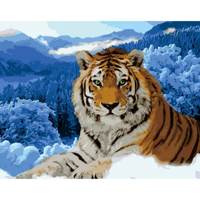 Маэстро арктической мести: тигр на снегу
