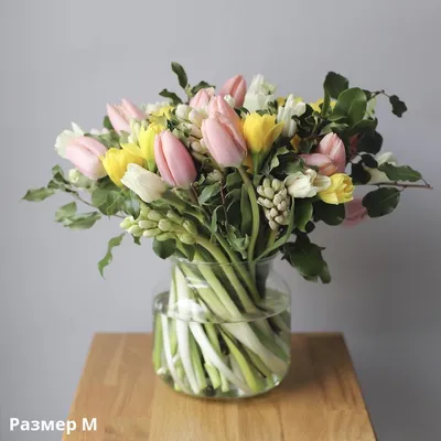 1️⃣ Букет из 5 тюльпанов – заказать в Алматы от PRO-BUKET!