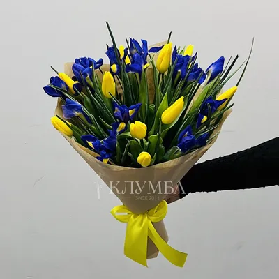 Букет 630 Микс Тюльпаны и Ирисы - заказать цветы с доставкой | Dicentra