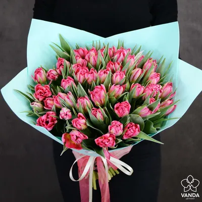 Купить Тюльпаны с мимозой (13) №46411 в Александрове