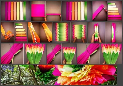 Цветы из гофрированной бумаги - 80 фото и инструкция по изготовлению