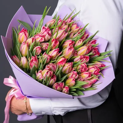 DIY: Wonderful Tulips Fabric - Tutorial NataliDoma - YouTube