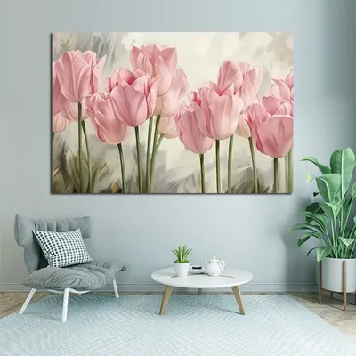 Настенная живопись, тюльпаны, растения, цветы, картина для украшения дома,  плакаты и принты, картина | AliExpress