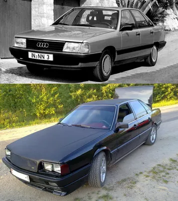 Audi 100 (Type 44 C3) 1987 Tuning 55kW 75 ps 16 Porsche S4 winterdeckel 8j  x R16 - YouTube
