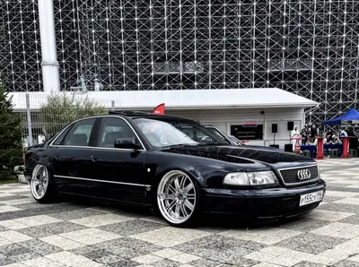 For Audi A8 D2 Cupra R Splitter Front Bumper Lip 3 Pcs Black Spoiler | eBay