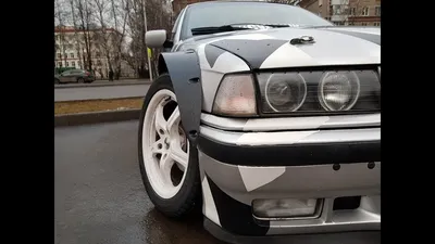 Скачать обои тюнинг, бмв, BMW, черная, black, tuning, E36, раздел bmw в  разрешении 1440x900