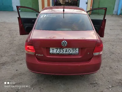 Юбка переднего бампера Volkswagen Polo седан. (тюнинг)