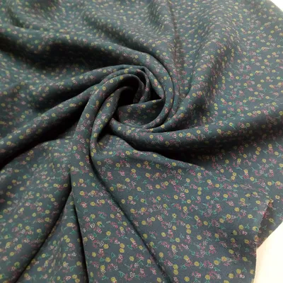 Ткань штапель 90гр/м2, 100вск, 145см, пятна, черный, dt-15059/d49772/c#4  tog01 купить в Москве.