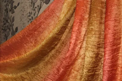 Ткань жатка оранжево-коричневая радуга для штор, Турция, купить в  интернет-магазине \"Золушка\" › Попелюшка. Тюль, штори, товари для дому.