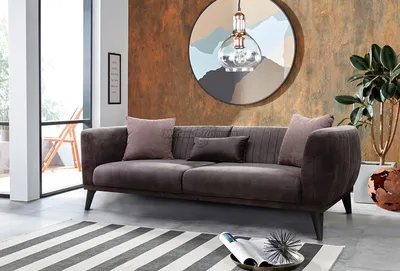 Бархатный диван в интерьере: новый тренд мягкой мебели