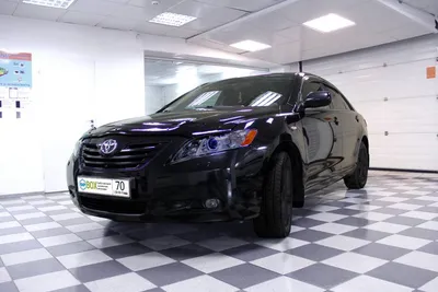 Toyota Camry 45 - замена штатных линз на светодиодные модули Aozoom K3  Dragon Knight.