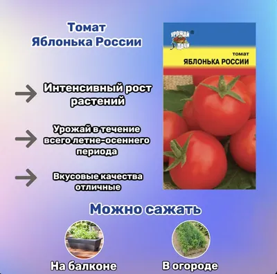 Томат Яблонька России, семена | ОГОРОД.сайт