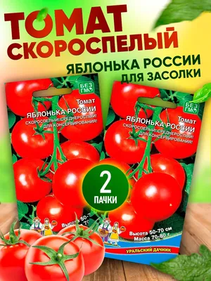 Семена РУССКИЙ ОГОРОД Томат Яблонька России 0.4 г 410170 - выгодная цена,  отзывы, характеристики, фото - купить в Москве и РФ