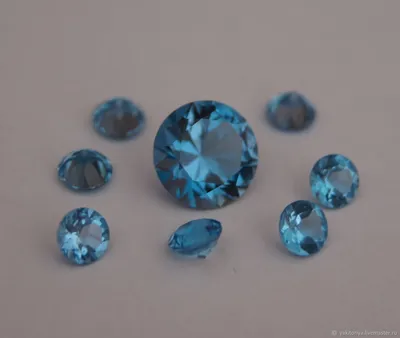 Топаз Swiss Blue круг в интернет-магазине Ярмарка Мастеров по цене 85.8 ₽ –  JJ526BY | Кабошоны, Москва - доставка по России