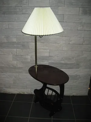 Торшер со столиком Arte Lamp A2070PN-1BK COMBO под лампу 1xE27 60W от  официального дилера Arte Lamp
