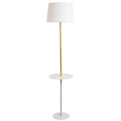 Торшер со столиком Arte Lamp A9201PN-1WH COMBO под лампу 1xE27 60W от  официального дилера Arte Lamp