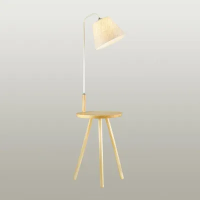 Торшер со столиком Arte lamp Connor A2102PN-1WH купить от 10990 руб. в  интернет-магазине Фабрики PUSHE в Москве