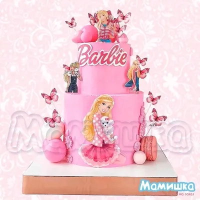 Торт Barbie для девочки 071011623 стоимостью 7 400 рублей - торты на заказ  ПРЕМИУМ-класса от КП «Алтуфьево»