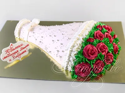 Торт «Торт-букет роз в съедобной газете» с доставкой СПб