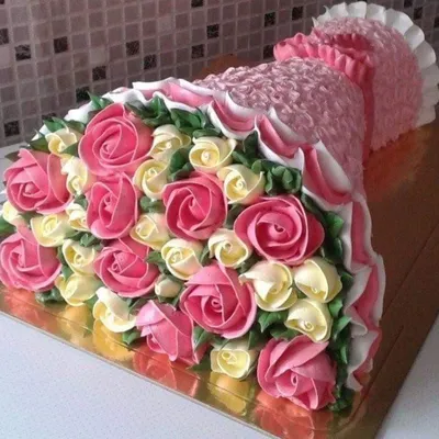Блинный торт \"Букет роз\" - пошаговый рецепт с фото на Готовим дома