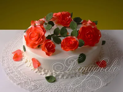 Торт в виде букета цветов - 80 фото