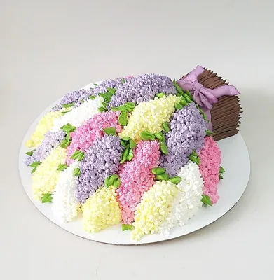 Торт Букет цветов | Торты в виде букета съедобных цветов на заказ