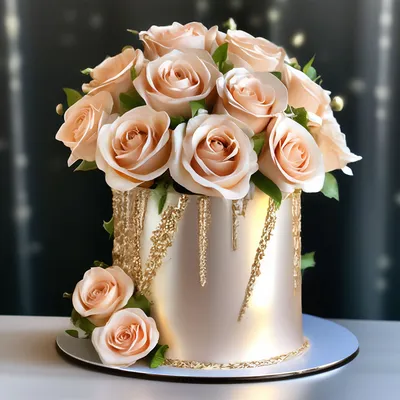 Торт букет цветов - 77 фото