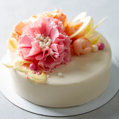 Торт Букет. Как украсить торт \" Букет роз\" белково-заварным кремом. 3D торт  - YouTube
