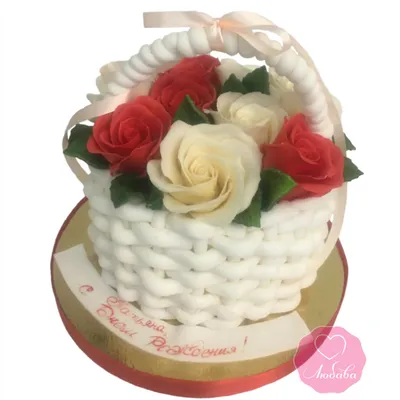 Торт на свадьбу - Букет роз « Каталог « Торты на заказ