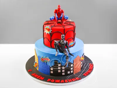 Торт человек паук в формате jpg
